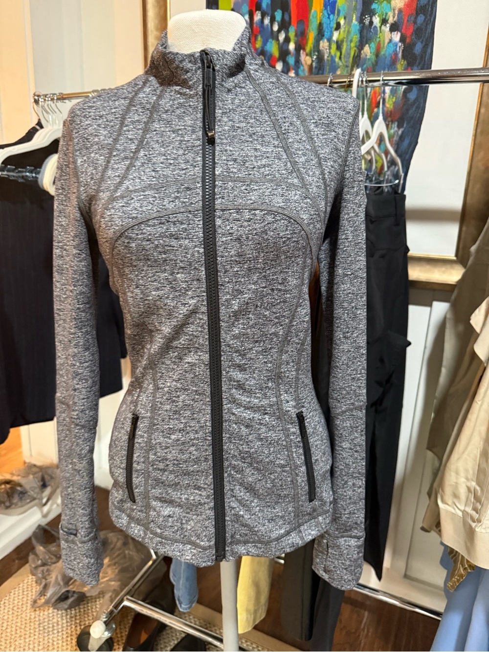 lululemon athletica Define Heathered Gray Full-Zip Utility Jacket